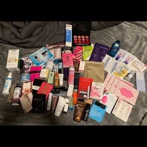 Beauty and hair samples plus 3 full size items
